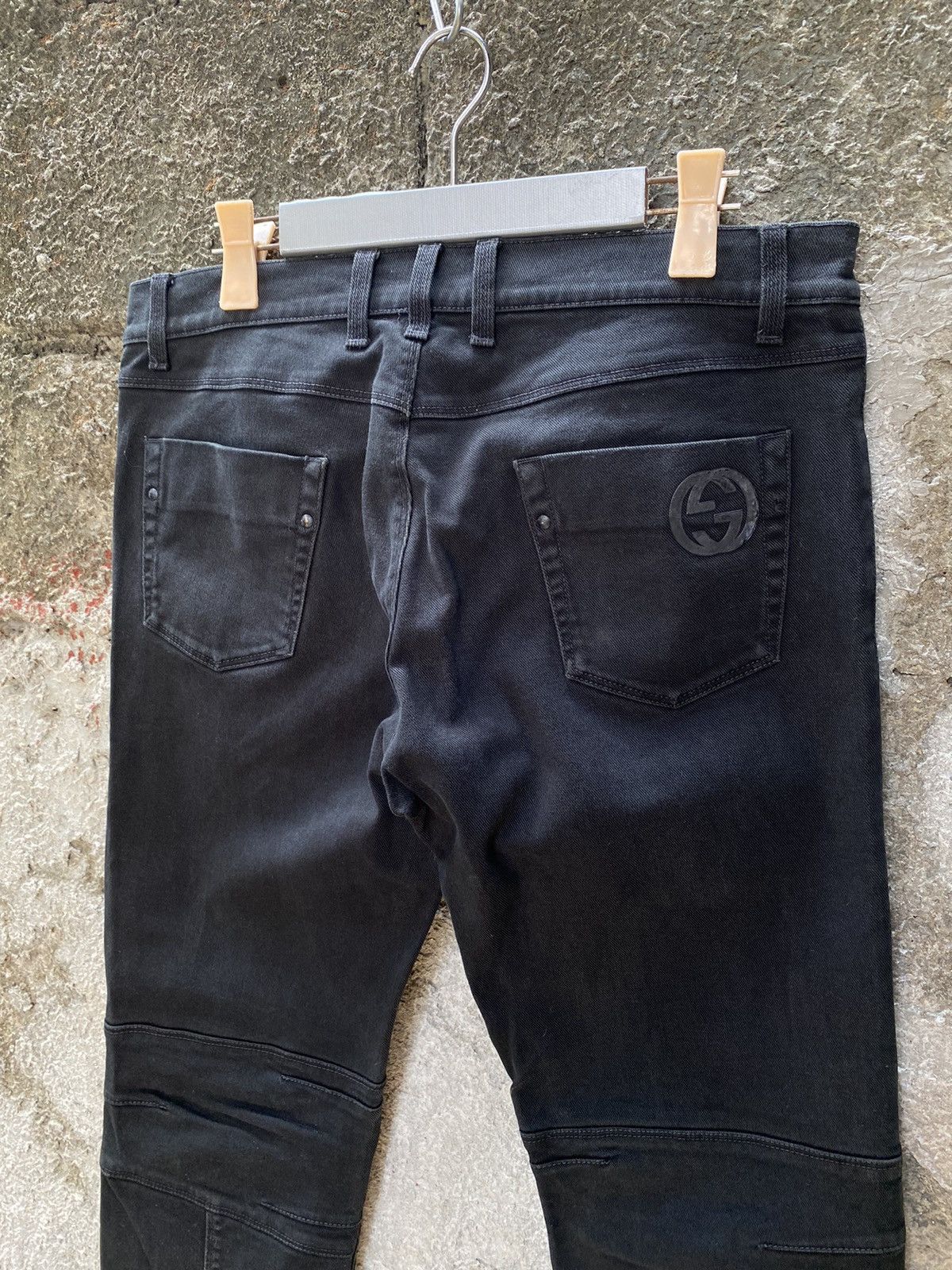 Gucci Gucci - Tom Ford Biker Denim Pants Size US 34 / EU 50 - 7 Thumbnail