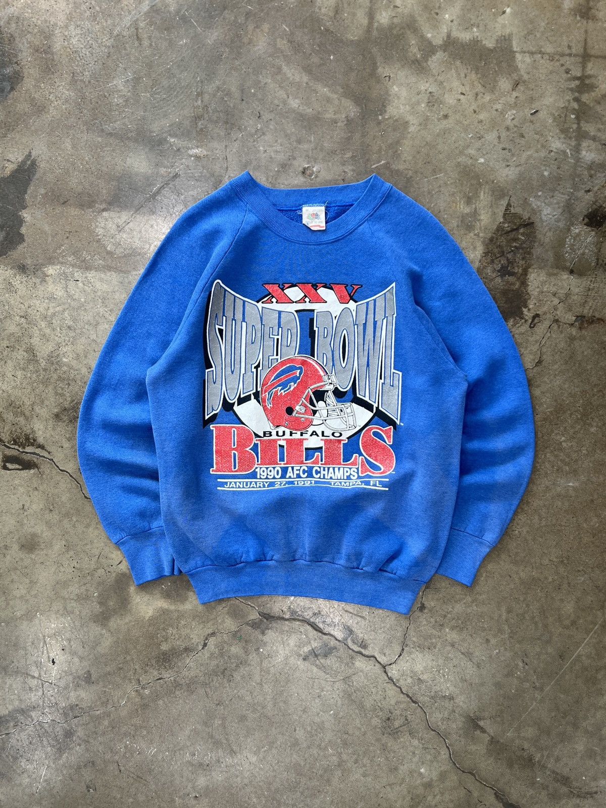 NFL Vintage 1991 Super Bowl Buffalo Bills Crewneck Medium Size US M / EU 48-50 / 2 - 2 Thumbnail