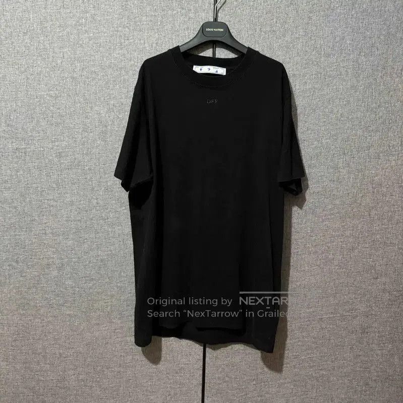 Off-White Off-White Black Cotton Printed Embroidery T-Shirt . Size US XL / EU 56 / 4 - 1 Thumbnail