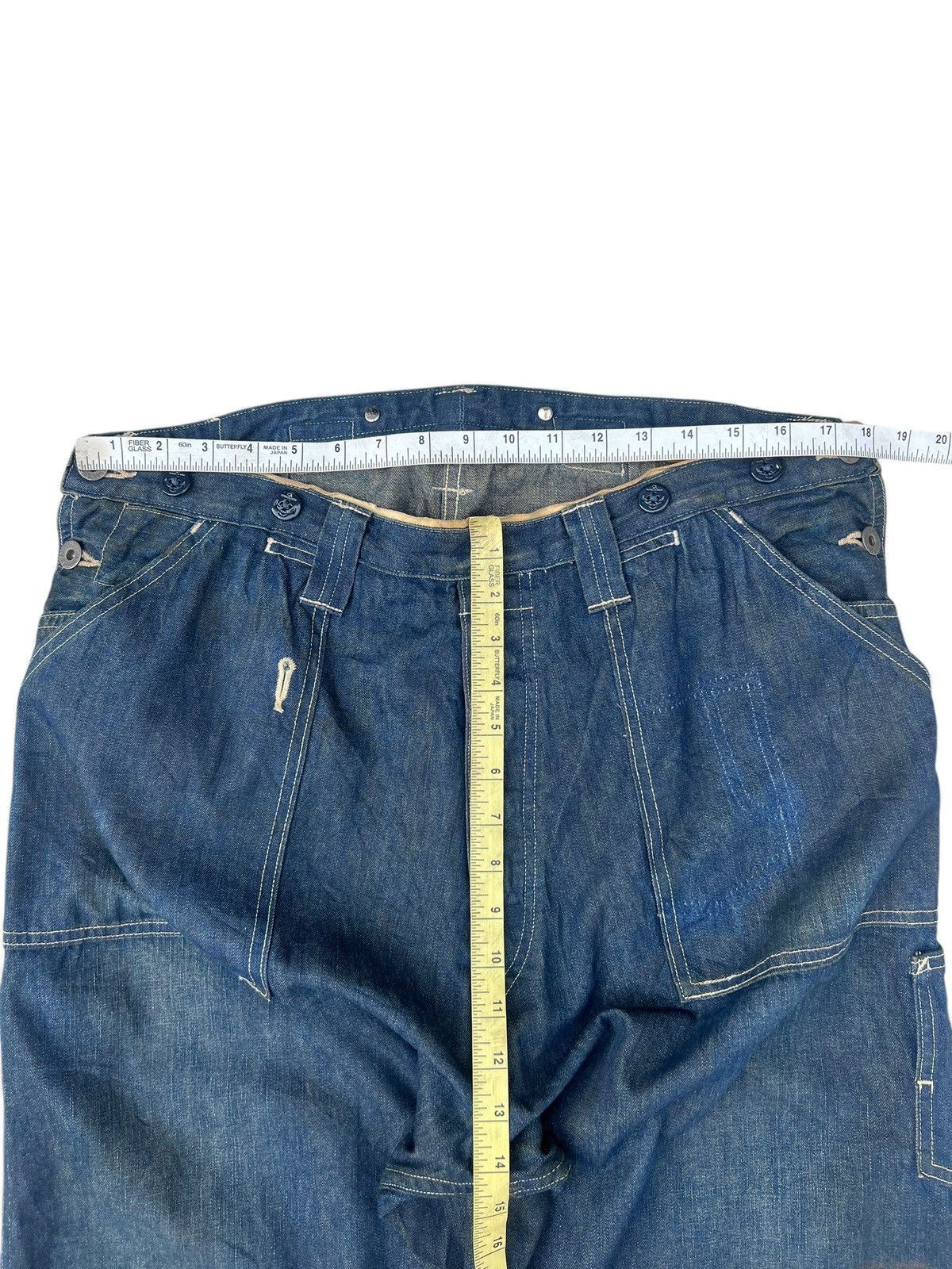Levi's Vintage Clothing Levi’s LVC Dirty Mud Stains Denim Selvedge Work Wear Jeans Size US 34 / EU 50 - 4 Thumbnail