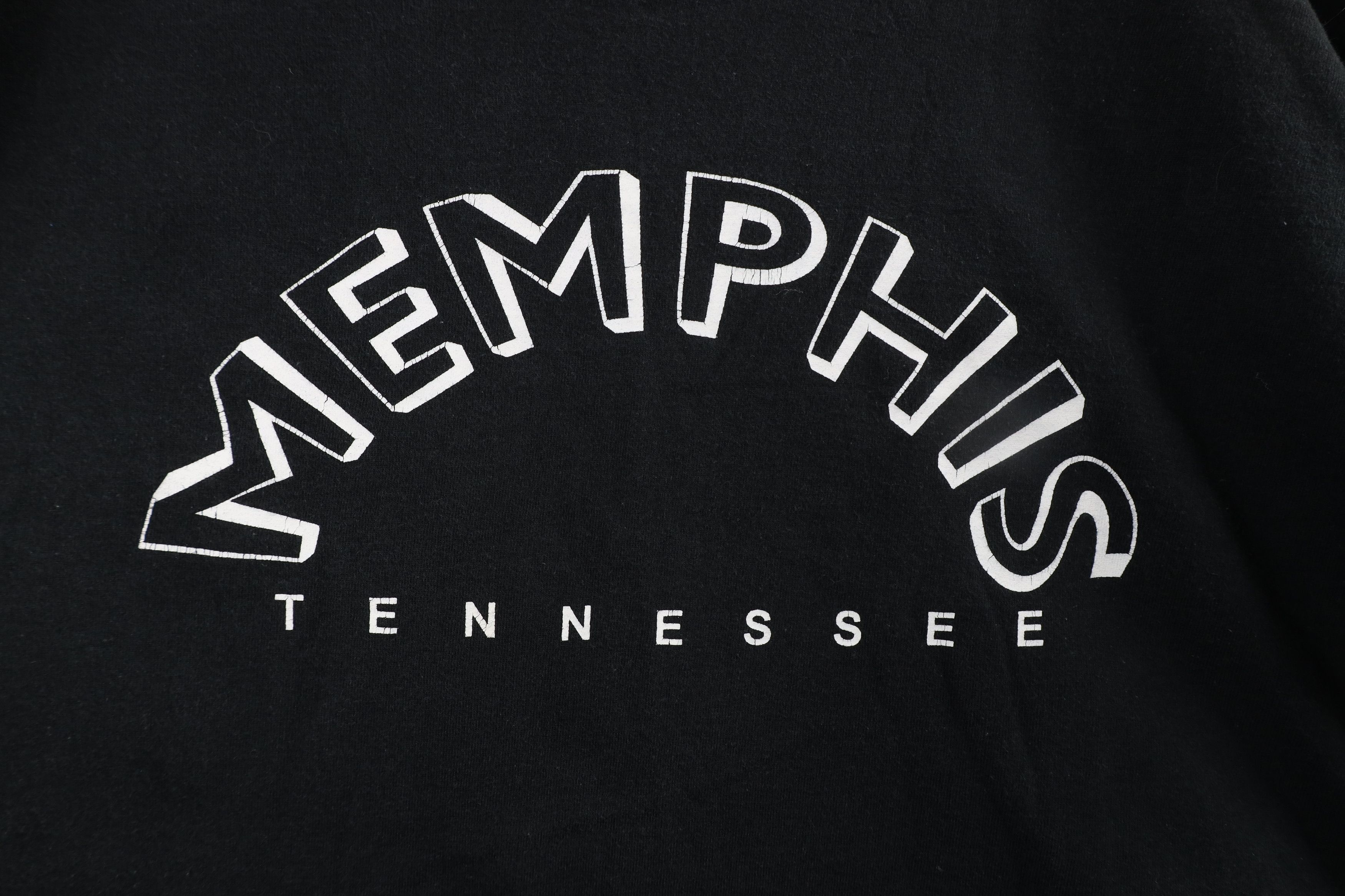 Vintage Vintage 90s Streetwear Spell Out Memphis Tennessee T-Shirt Size US XXL / EU 58 / 5 - 4 Thumbnail