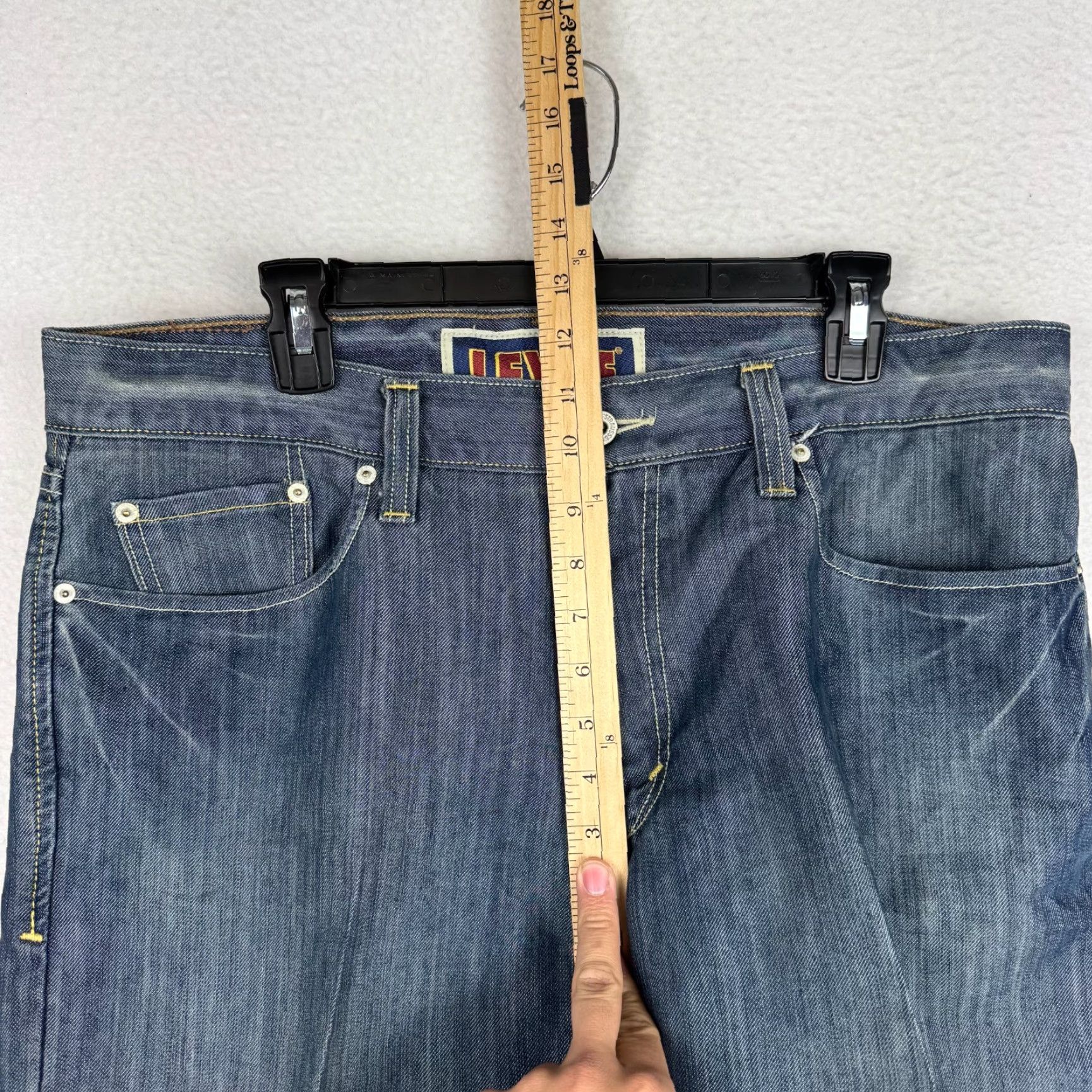 Levi's VINTAGE Levi's 527 Jeans Bootcut 36x30 Denim Blue Grunge 5-Pocket Design Mens Jeans Size US 36 / EU 52 - 7 Thumbnail