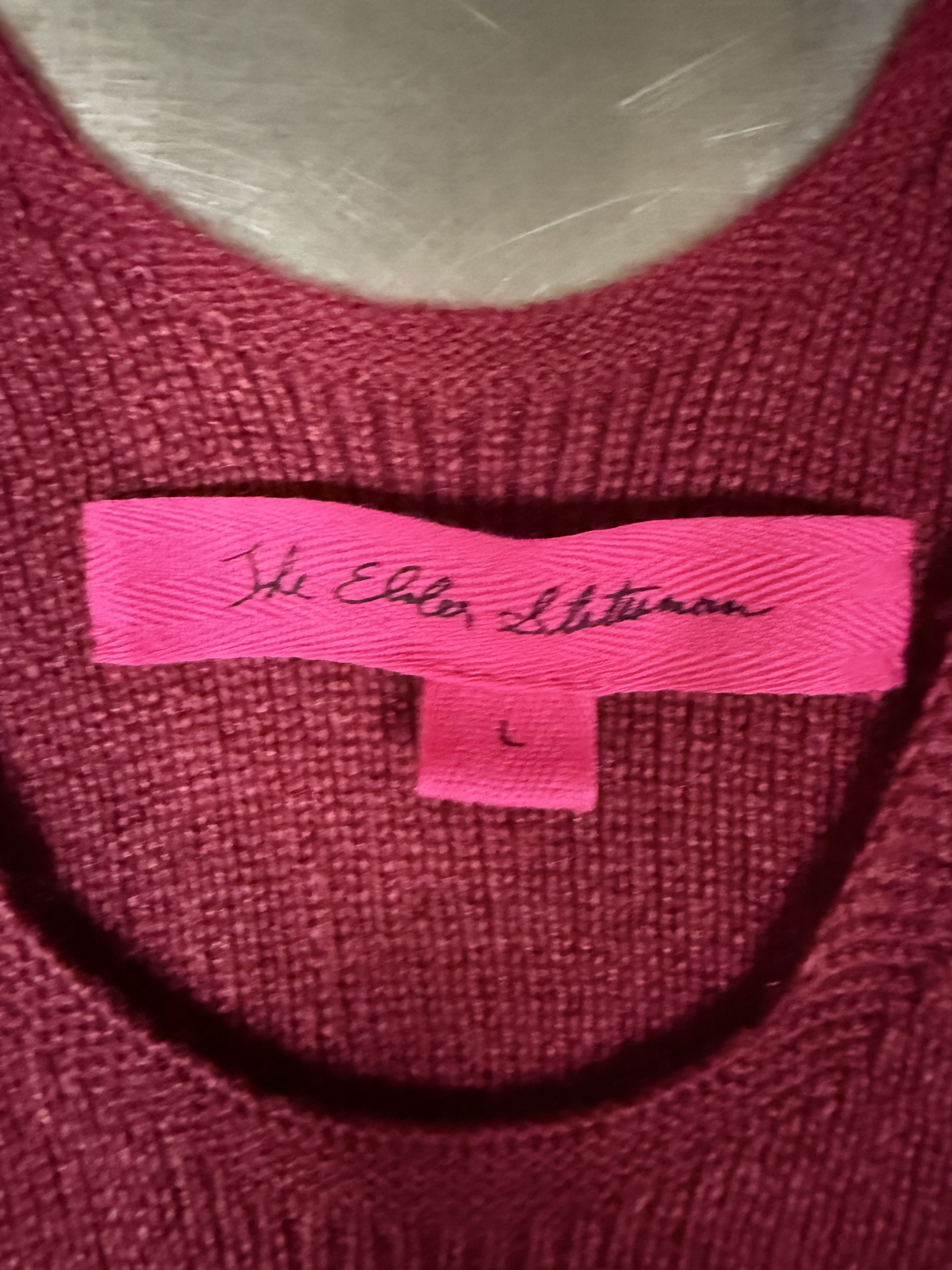 The Elder Statesman $395 The Elder Statesman Delicash Merlot Tank Top Size L / US 10 / IT 46 - 6 Thumbnail