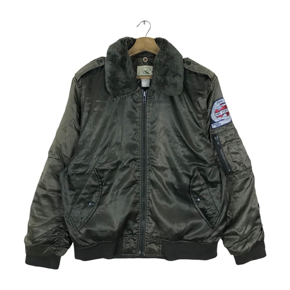 Vintage Migrant Full Zipper Flight Bomber Jacket