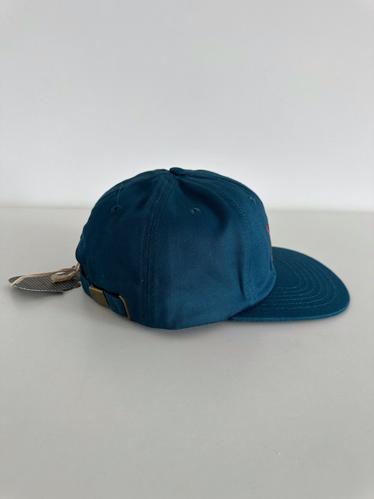 Brain Dead Big Logo Fx Twill 6 Panel Cap Hat Navy in Blue, Men's — image 3 of 5