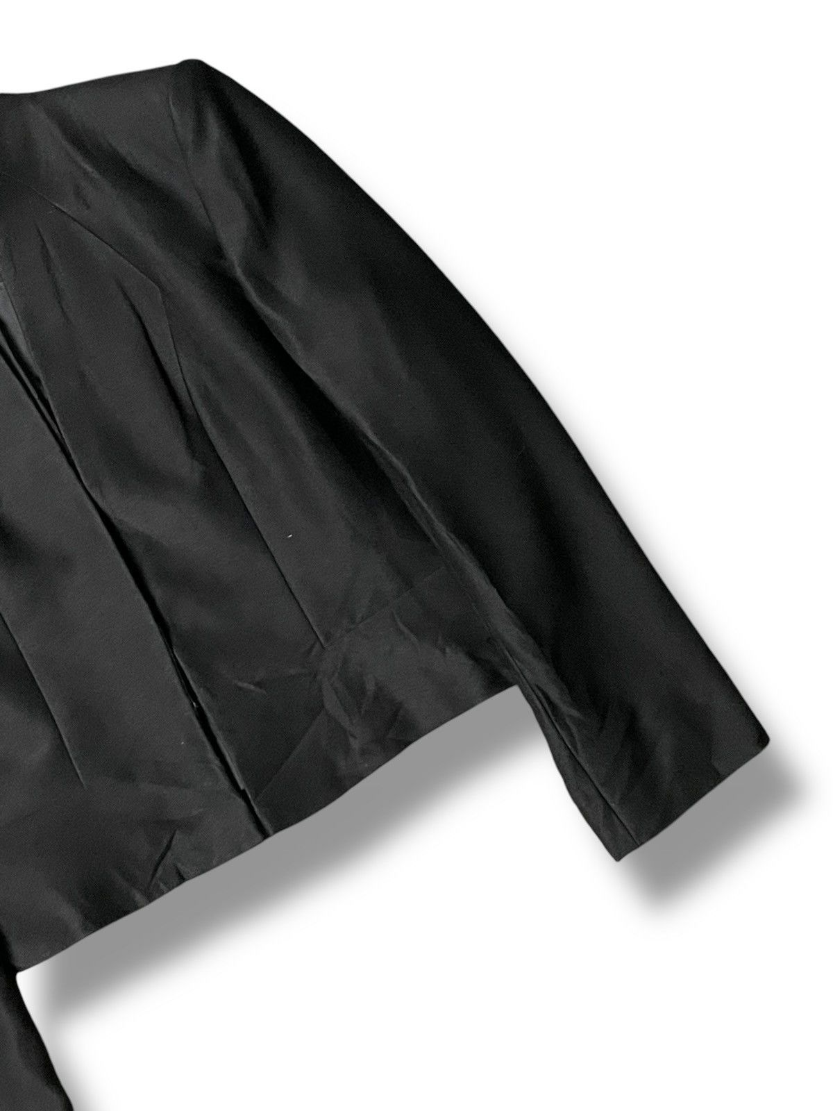 Designer × Givenchy × Vintage GIVENCHY Collarless Crop Outerwear Coat (91) Size US XXS / EU 40 - 3 Thumbnail