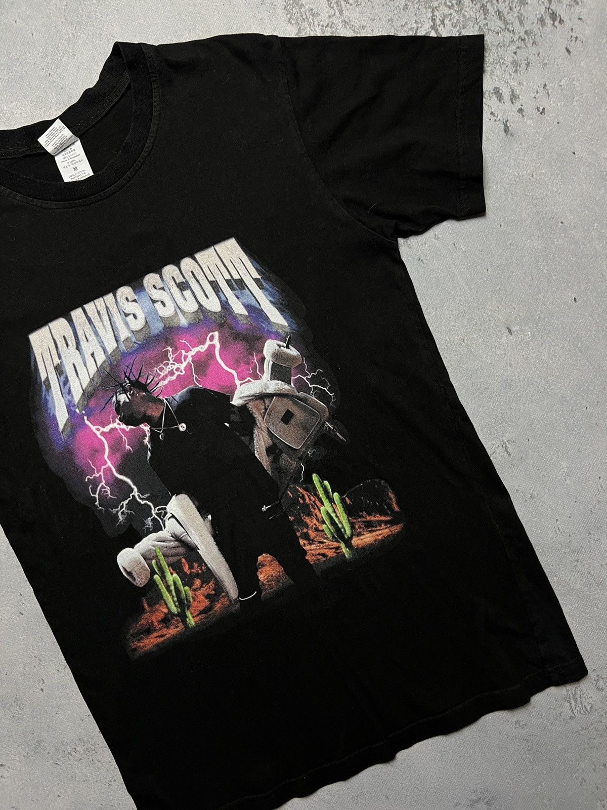 Band Tees Travis Scott Tee 2015 U.S.A Tour Tshirt Vintage y2k Rap Hype Size US M / EU 48-50 / 2 - 4 Thumbnail