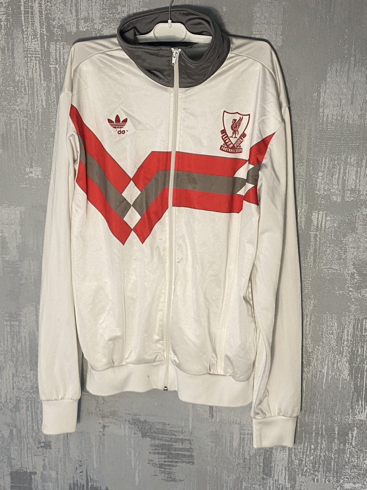 Adidas × Vintage Vintage Adidas Liverpool Football Zip Jacket Soccer Size US XL / EU 56 / 4 - 1 Thumbnail