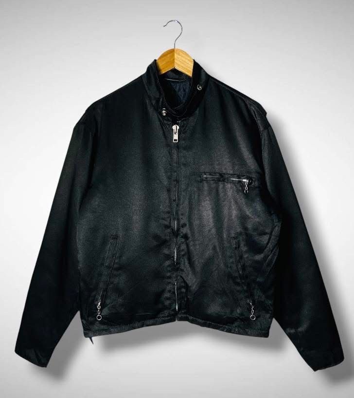 Schott 🔥SCHOTT NYC BLACK BLOUSON BIKERS CAFERACER JACKET Size US M / EU 48-50 / 2 - 2 Thumbnail