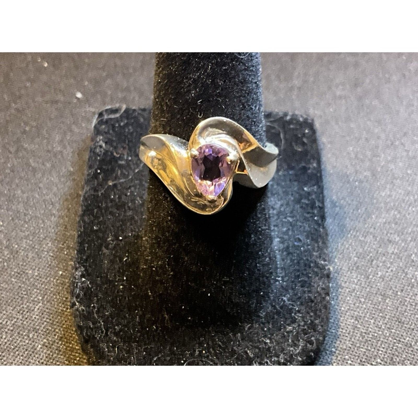 Other 925 Sterling Silver Amethyst Ring Size 6.5 Size ONE SIZE - 2 Thumbnail