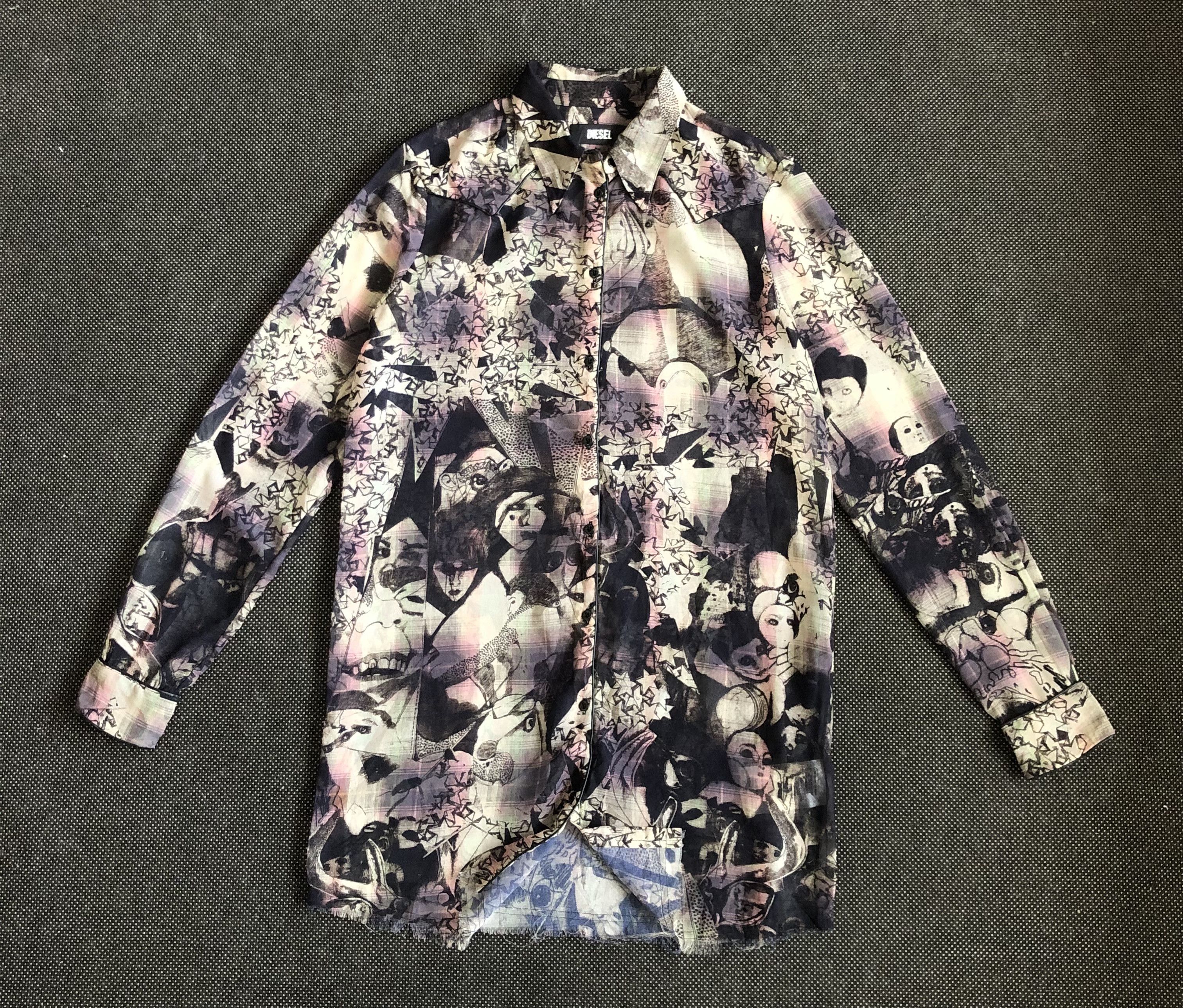 Diesel RARE🔥DIESEL SHEEPSKIN PIPELINE PAPERTHIN HORROR JUNJI ITO Size M / US 6-8 / IT 42-44 - 1 Thumbnail