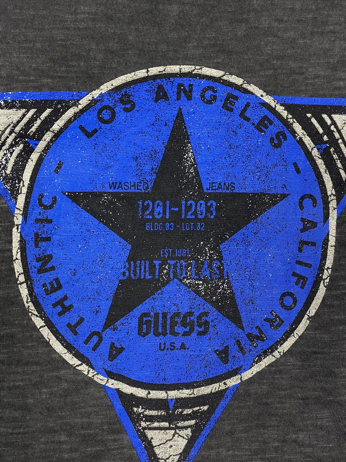 Guess Guess Big Logo Los Angeles USA Star T Shirt Size M Size US M / EU 48-50 / 2 - 6 Thumbnail