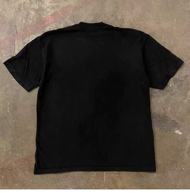 Vintage Black retro sheep print cotton t-shirt Size US M / EU 48-50 / 2 - 2 Thumbnail