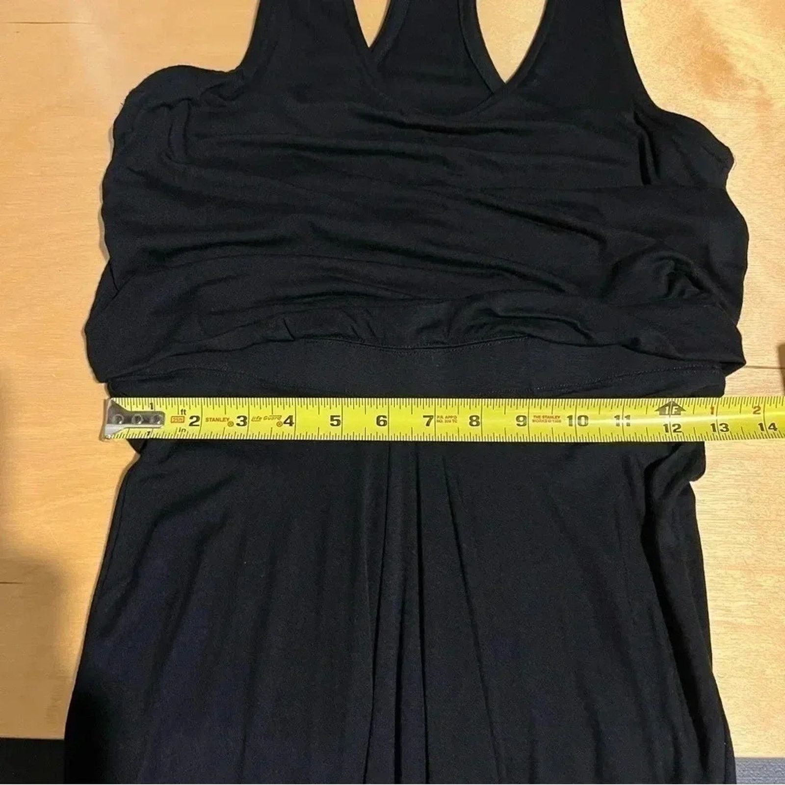 Athleta Athleta Daytrip Dress Black Knit Knee Length Racerback Size S / US 4 / IT 40 - 5 Thumbnail