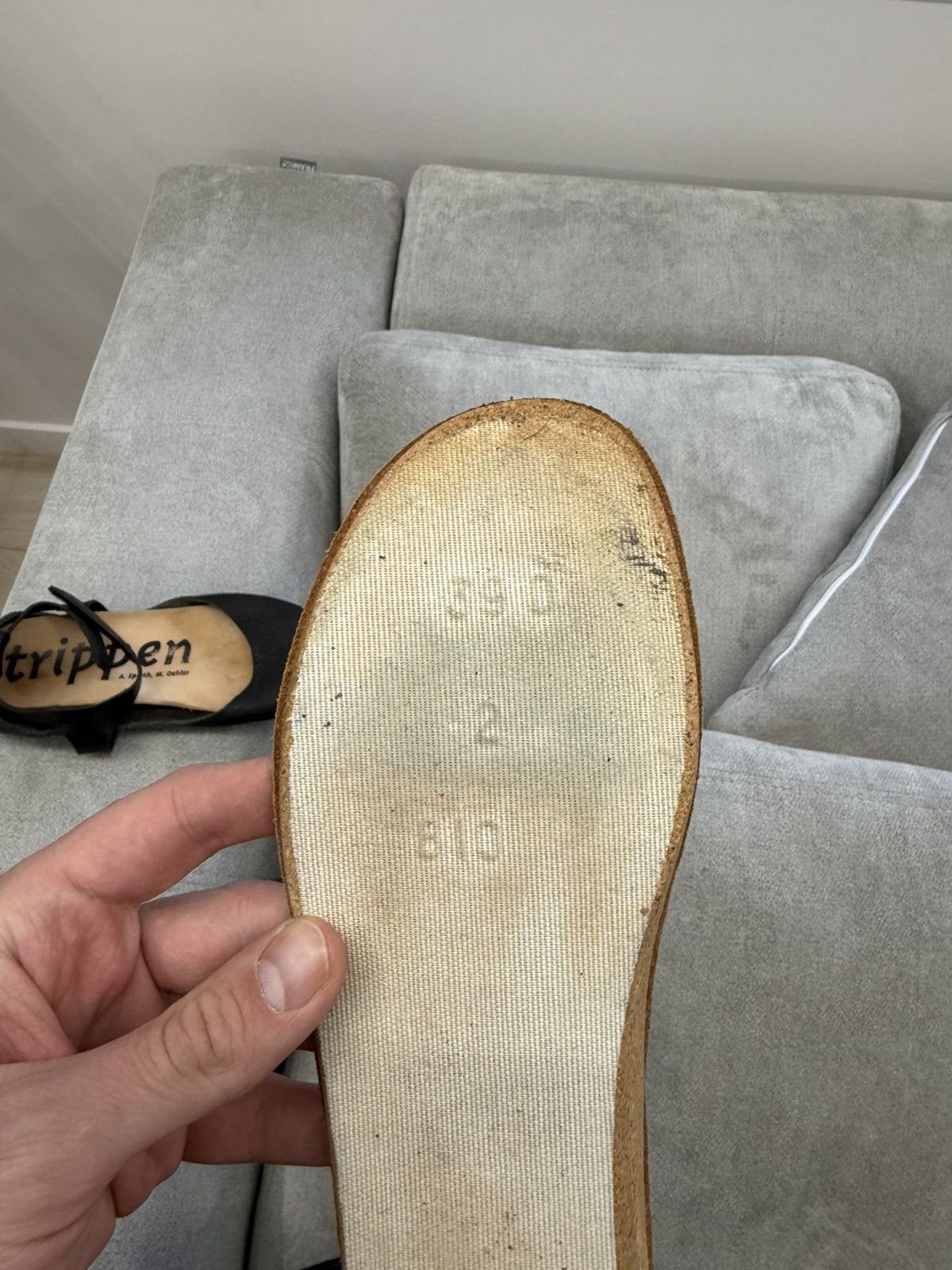 Trippen Rare Trippen Mary Jane Avant Garde Leather Flat Ballet Shoes Size US 10 / IT 40 - 13 Thumbnail