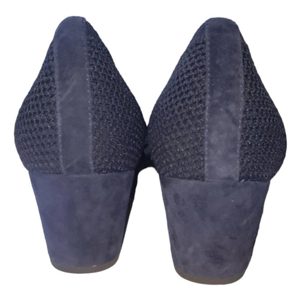 Eileen Fisher SH124 Eileen Fisher Navy Blue Mesh Pumps Size 10 Size US 10 / IT 40 - 8 Thumbnail
