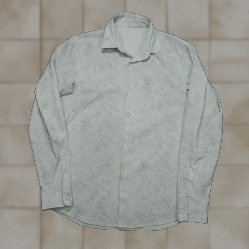 Lululemon Lululemon Shirt Men Medium White Gray Airing Easy Performance Long Sleeve Button Shirt Size US M / EU 48-50 / 2 - 1 Thumbnail