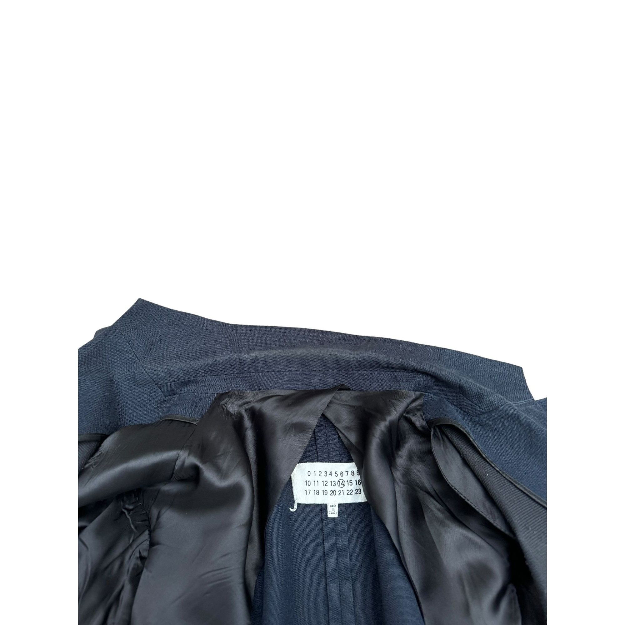 Maison Margiela 4 Stitches Navy Wool Blazer Jacket Size US M / EU 48-50 / 2 - 7 Thumbnail