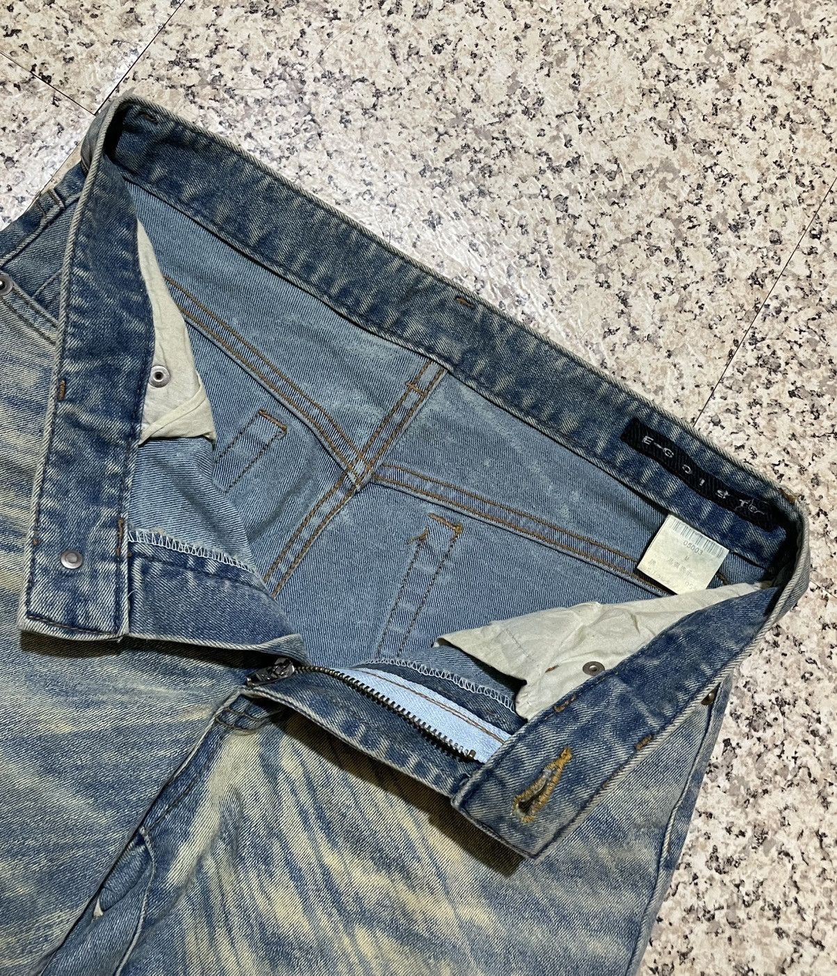 EGOIST Vintage EGOIST Y2K Sand Wash Flare Denim Pants LGB Style Size 27" / US 4 / IT 40 - 9 Thumbnail