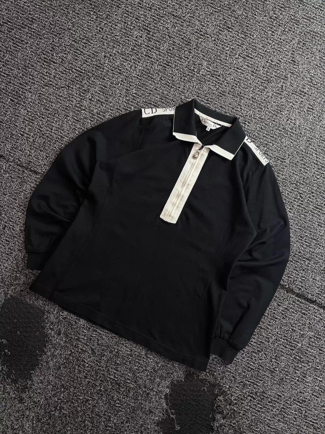 Christian Dior Monsieur Dior Vintage Cape Town Half-Zip Polos BW CB Size US M / EU 48-50 / 2 - 1 Thumbnail
