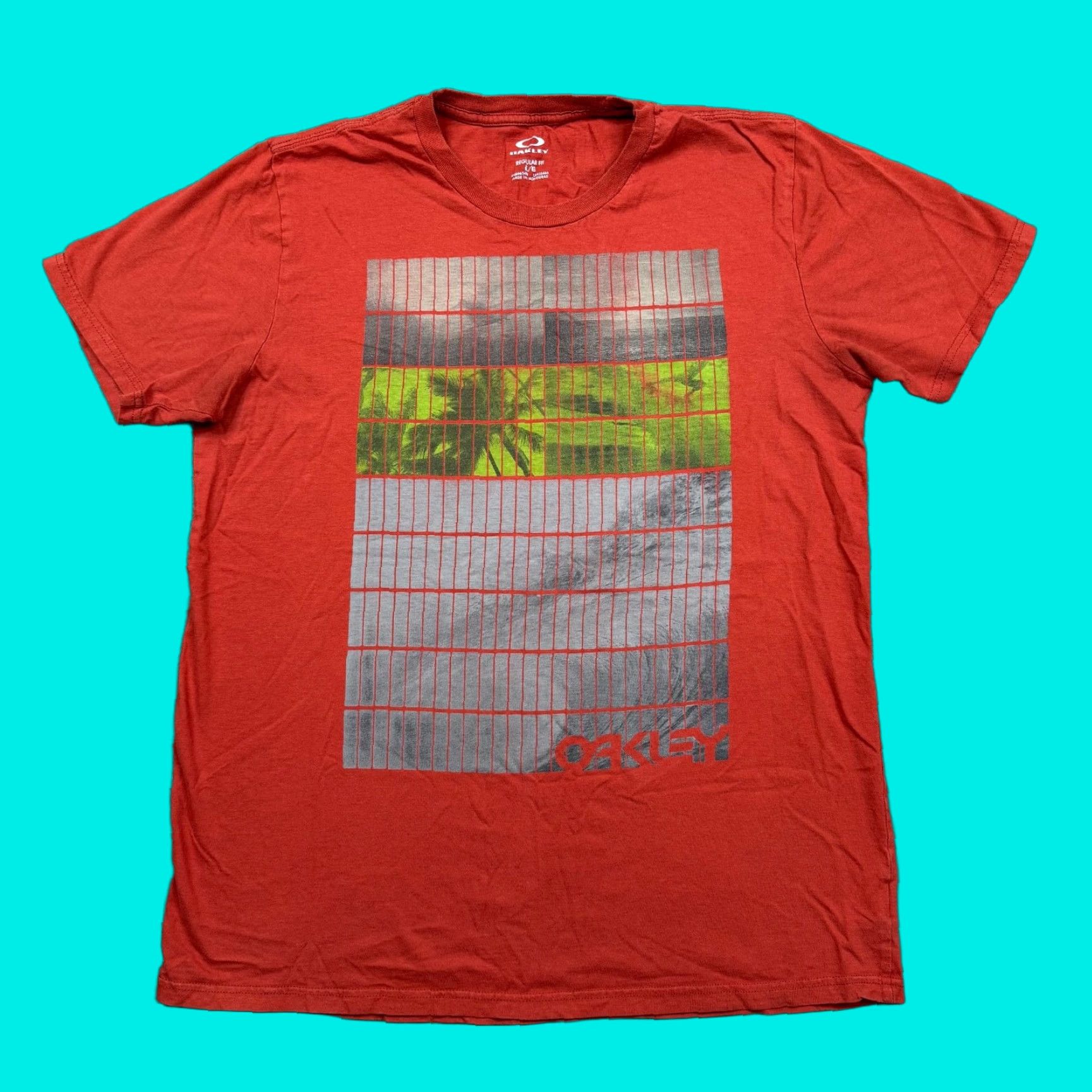 Oakley Oakley Shirt Mens Orange Small Short Sleeve Crew Neck Logo Casual Outdoor Adults T-Shirt Regular Cotton Knit All Seasons Mens Size US S / EU 44-46 / 1 - 1 Thumbnail