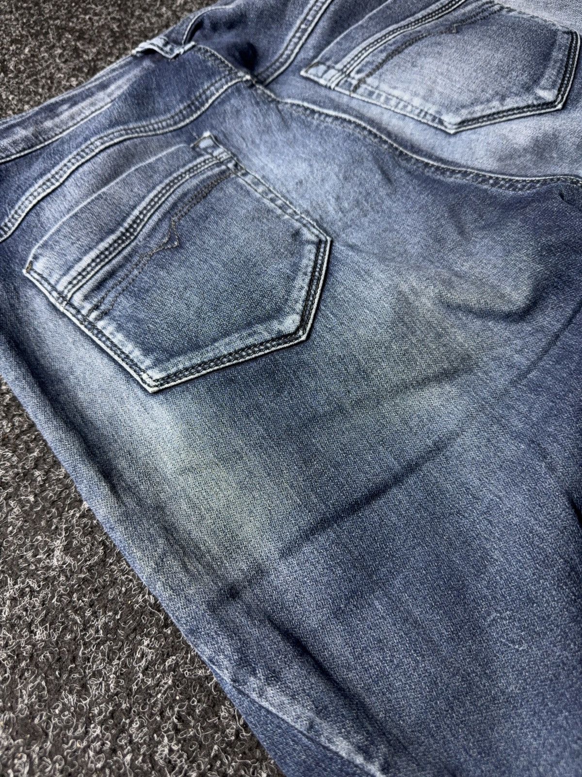 Diesel Luxury Diesel Fayza Vintage Blue Relaxed Tapered Jeans Size 25" / US 0 / IT 36 - 16 Thumbnail