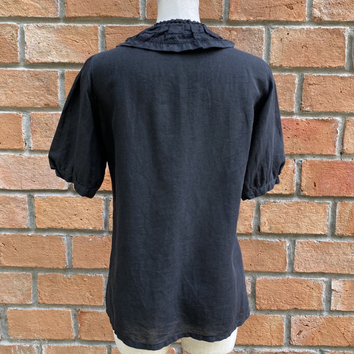 Lanvin LANVIN Black Doll Collar Blouse Size XS / US 0-2 / IT 36-38 - 13 Thumbnail