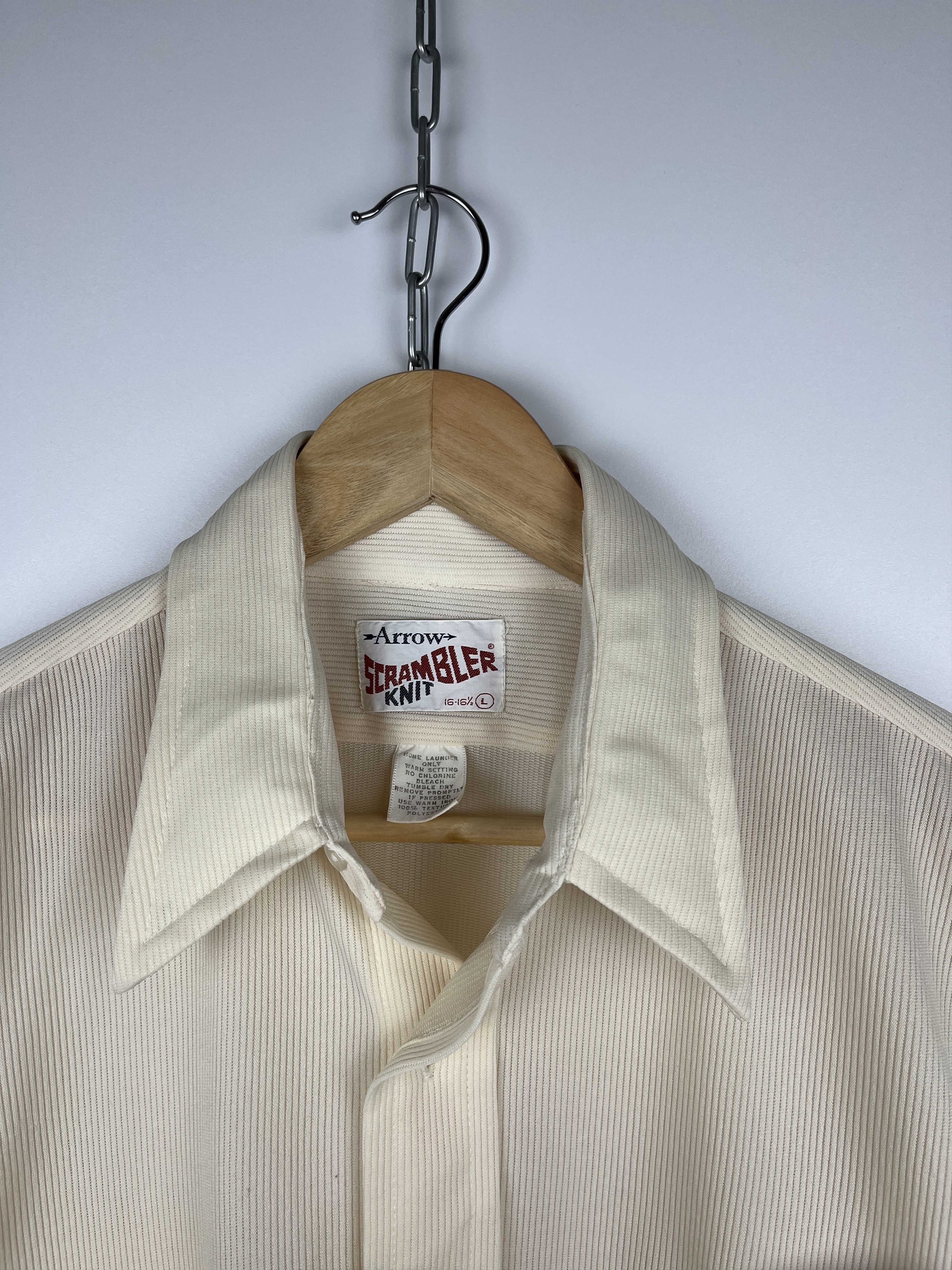 Arrow 70's Arrow Scrambler Knit Vintage Short Sleeve Shirt Disco Size US L / EU 52-54 / 3 - 6 Thumbnail