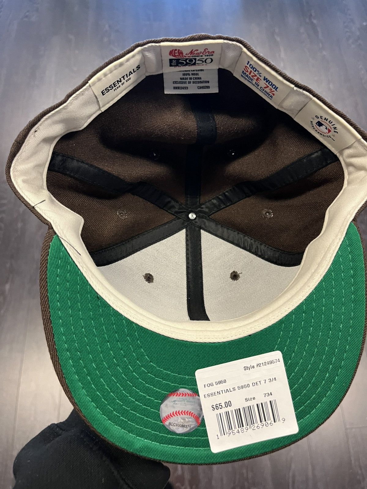Essentials × Fear of God Fear of God Essentials New Era Fitted Hat 7 3/4 Size ONE SIZE - 5 Thumbnail