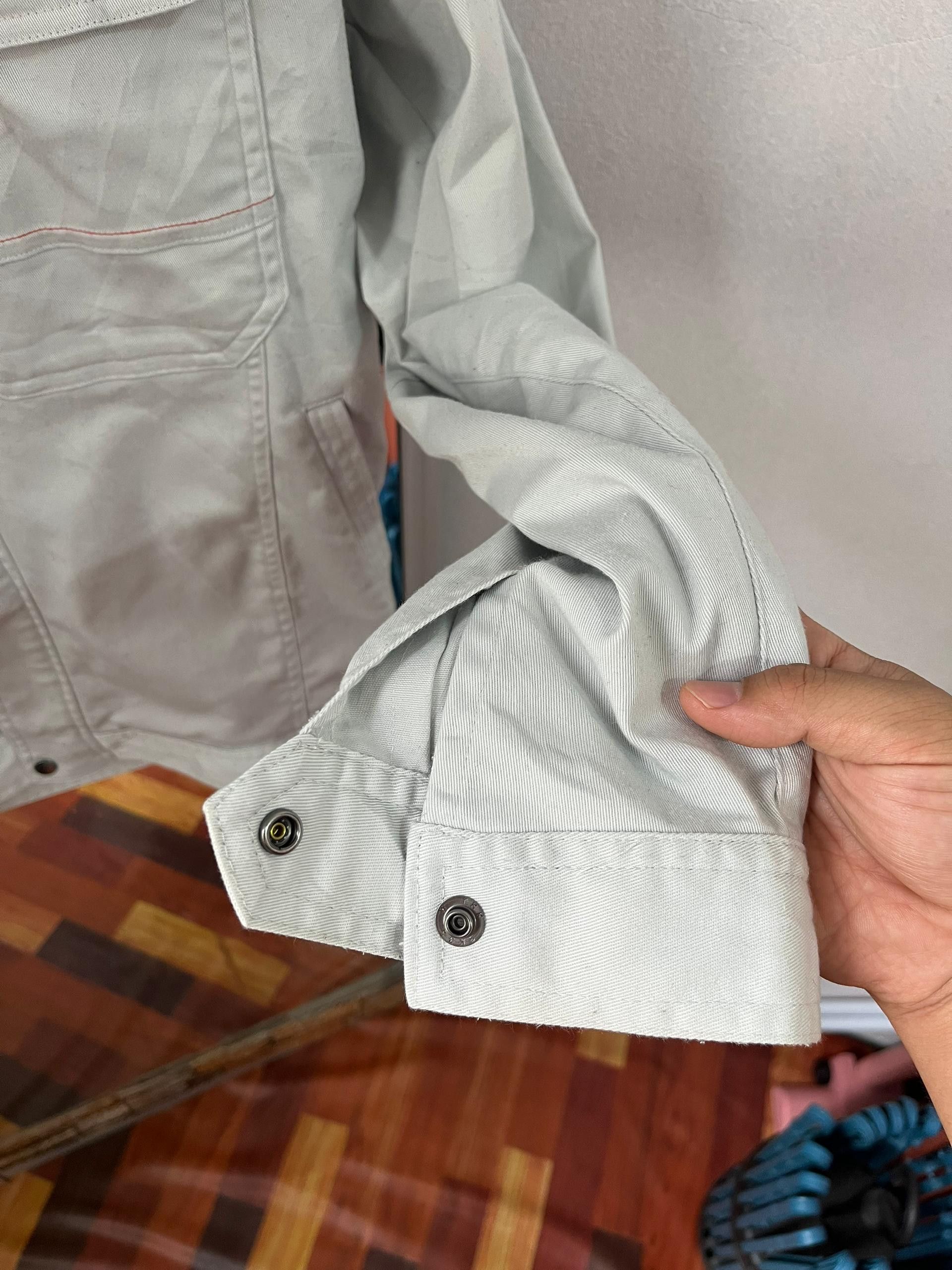 Kansai Yamamoto Kansai Yamamoto Light Grey Utility Work Jacket Size US L / EU 52-54 / 3 - 6 Thumbnail