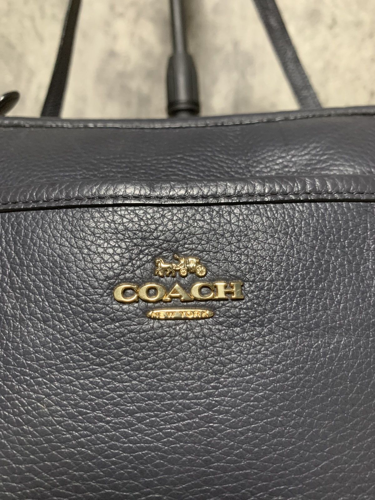 Coach COACH Leather Black Charcoal / Dark Grey Size ONE SIZE - 3 Thumbnail