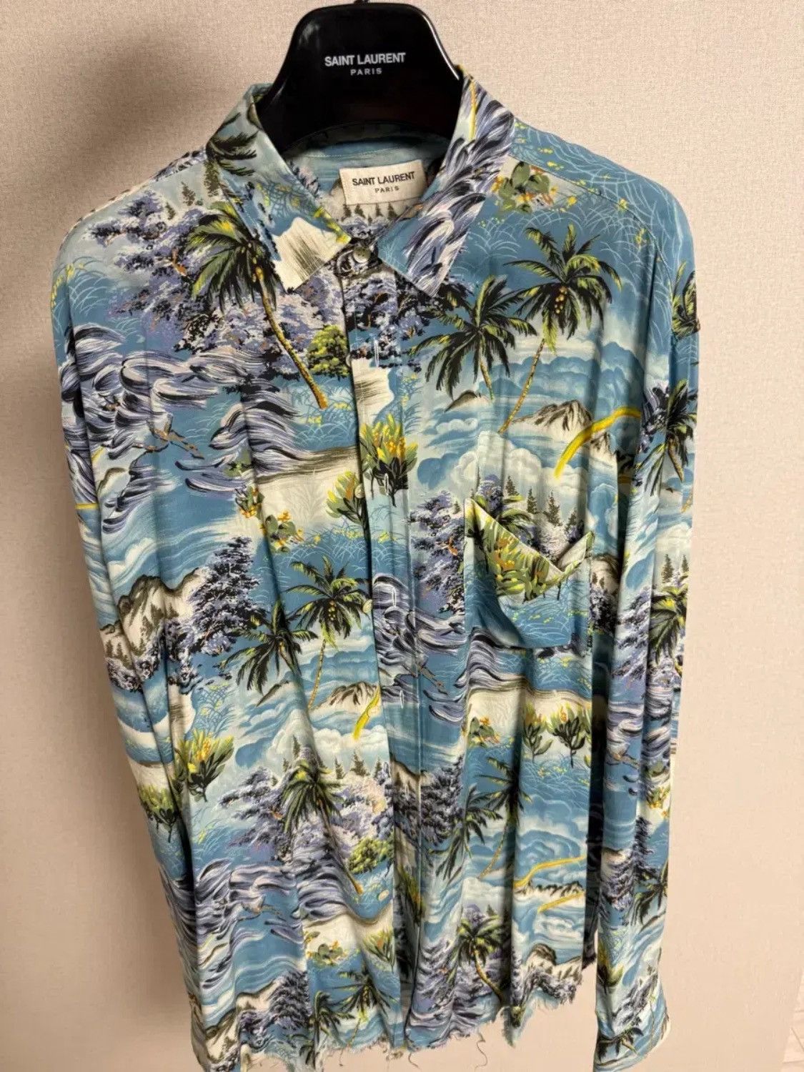 Saint Laurent Paris Saint Laurent Hawaiian Button Shirt Size US XL / EU 56 / 4 - 1 Thumbnail