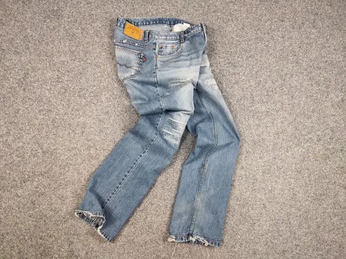 If Six Was Nine Vintage 90's Japan Distressed Denim Original Gany Jeans Size US 32 / EU 48 - 6 Thumbnail