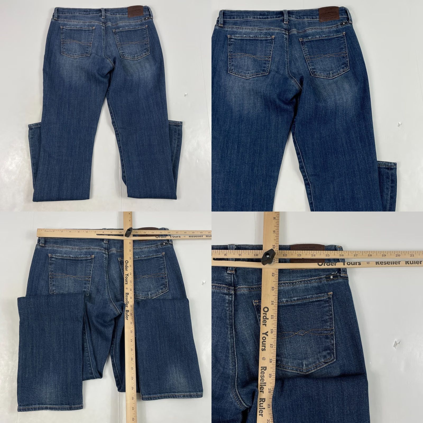 Lucky Brand Lucky Brand Jeans Womens 6 / 28 Sweet Straight Leg Dark Wash Denim Blue Stretch Size 24" / US 00 / IT 34 - 8 Thumbnail