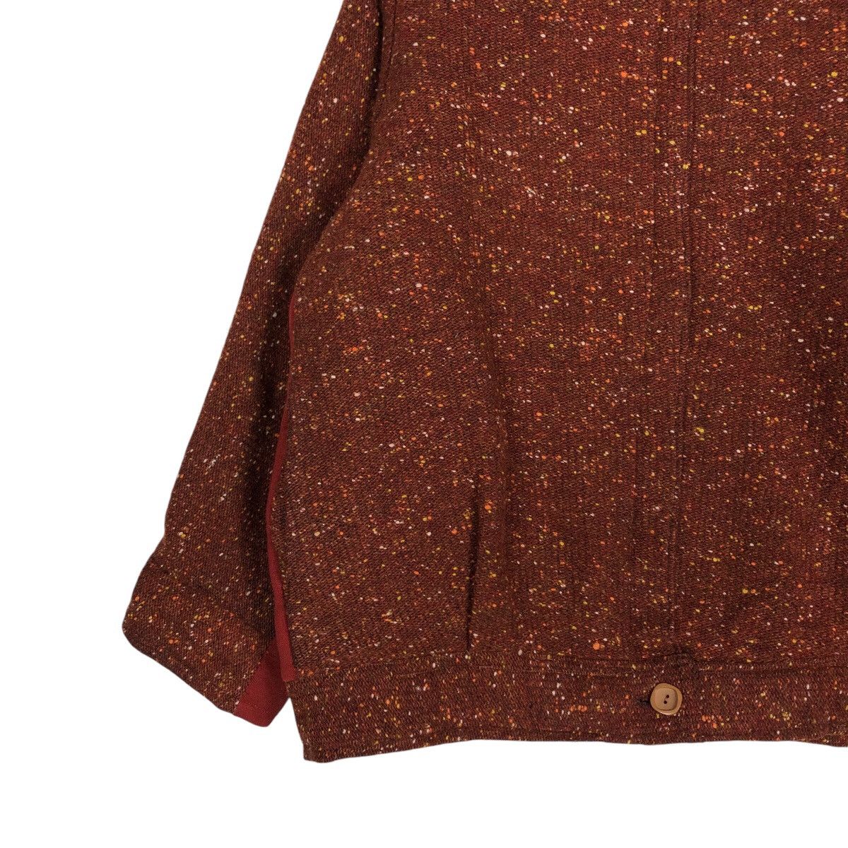 Japanese Brand 📌Vintage Wool Bomber Jacket Herringbone Nemeth Design Size US M / EU 48-50 / 2 - 5 Thumbnail
