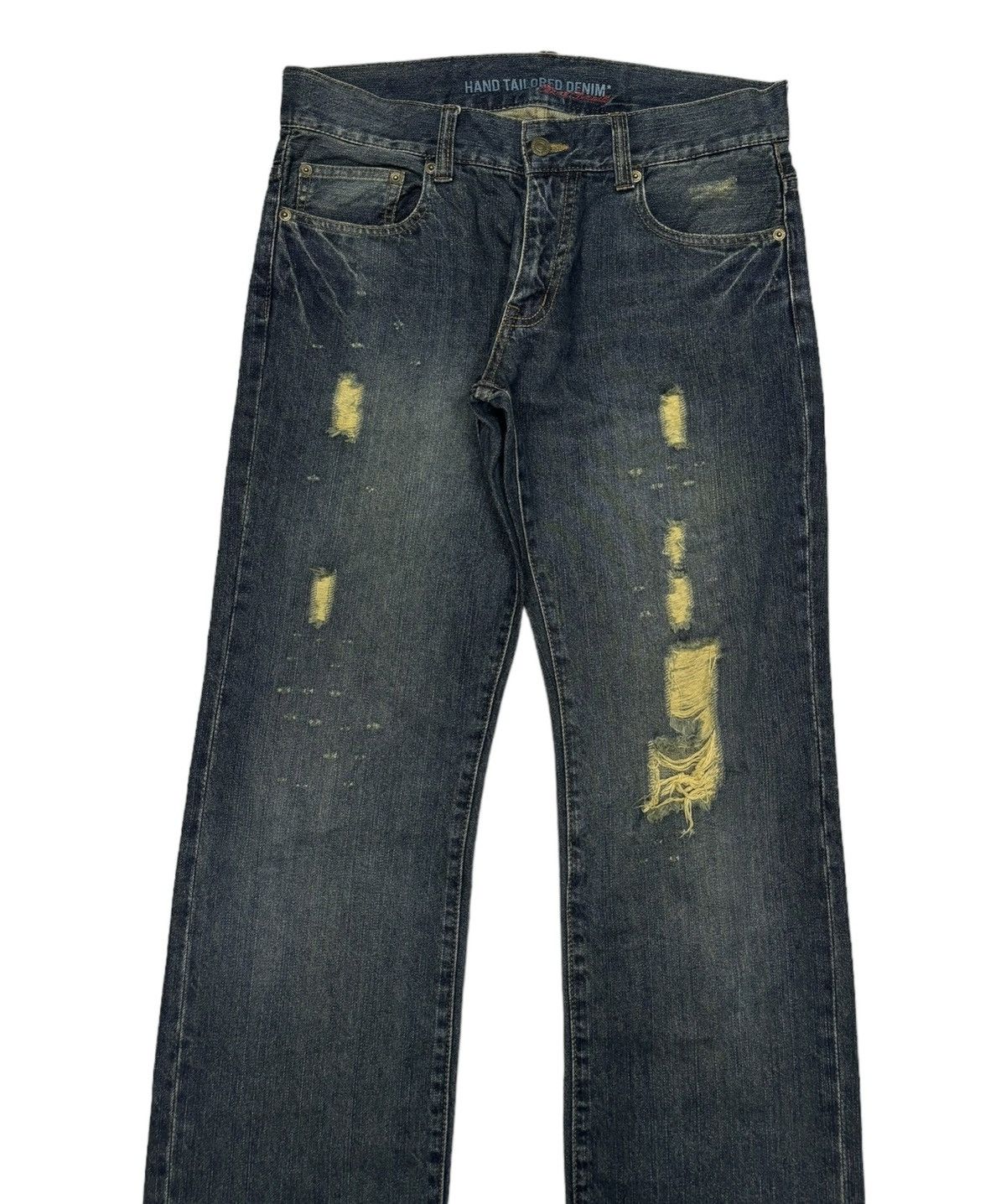 If Six Was Nine RARE VINTAGE HAND TAILORED DENIM FREE GATE DISTRESS DENIM Size US 32 / EU 48 - 6 Thumbnail