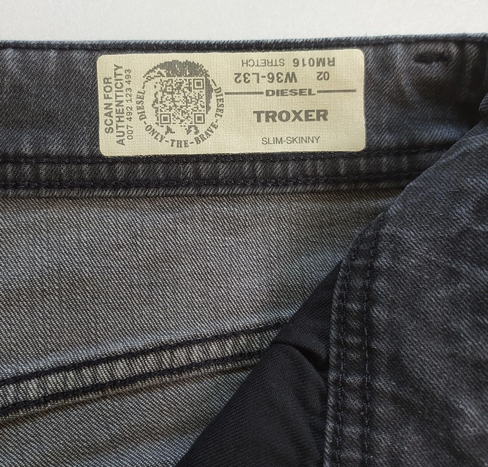Diesel Diesel TROXER L.32 MENS JEANS SLTP/9997 Size US 36 / EU 52 - 7 Thumbnail