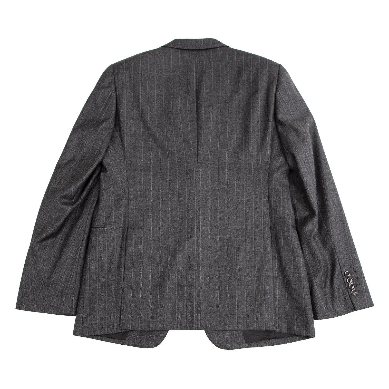 Armani Collezioni Striped 2B Wool Jacket in Gray Size 50 Size US XXS / EU 40 - 13 Thumbnail