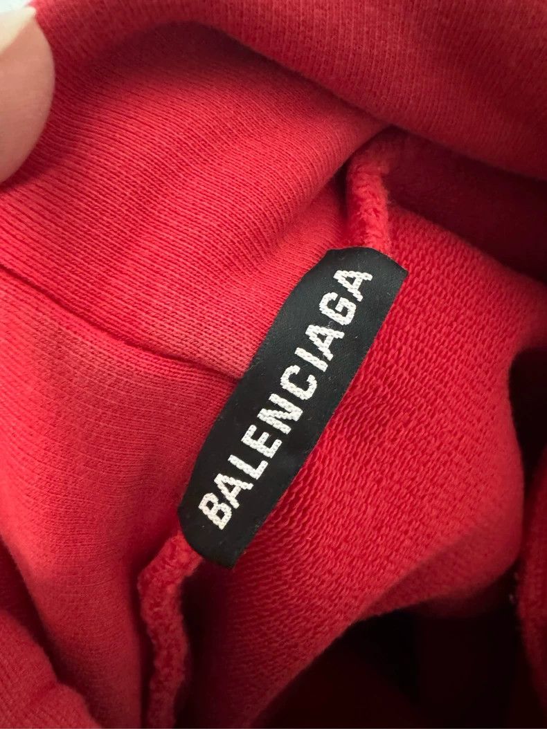 Balenciaga Balenciaga Red Hoodie Size US L / EU 52-54 / 3 - 3 Thumbnail