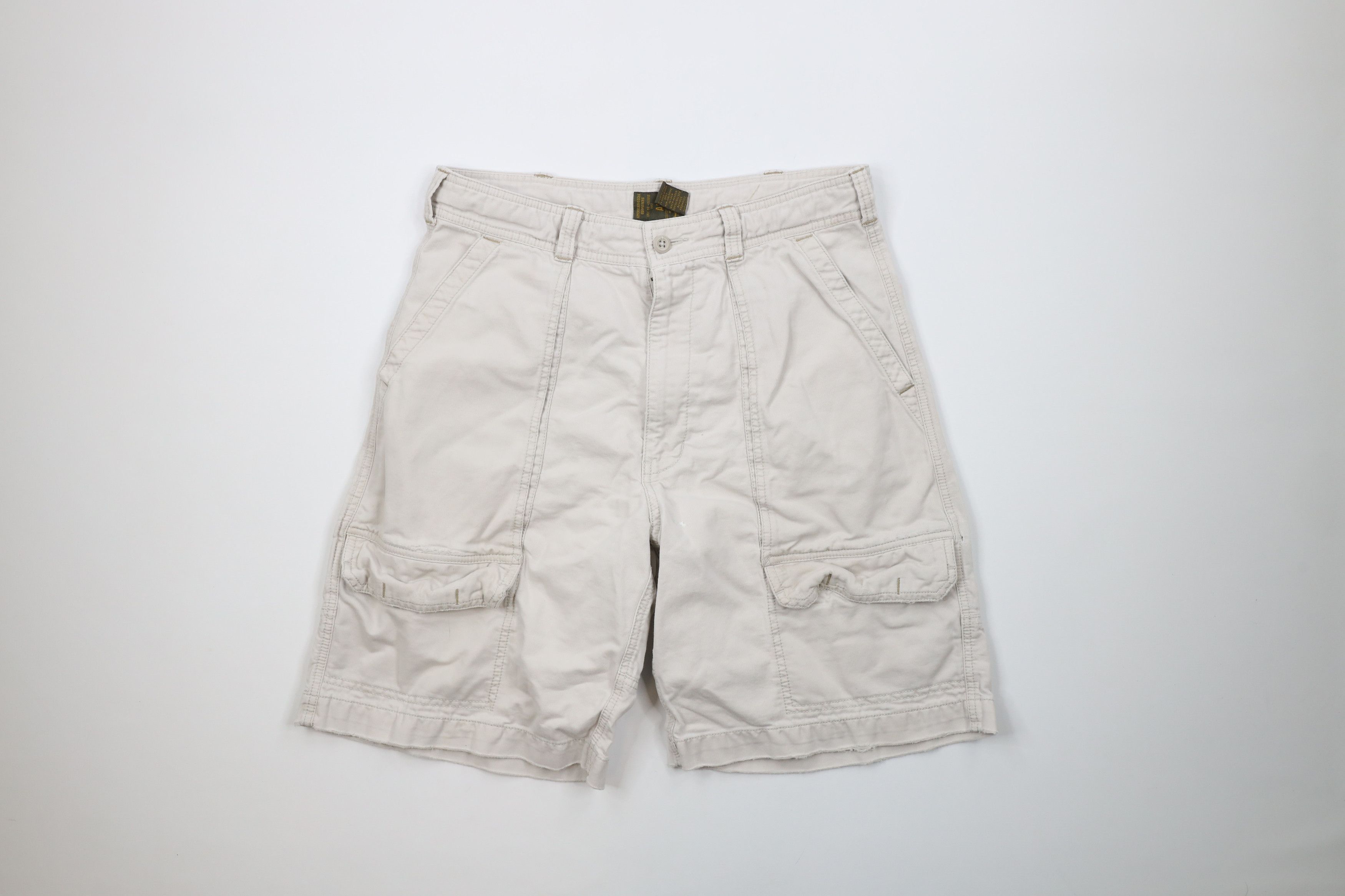 American Eagle Outfitters Vintage American Eagle Outfitters Fit Cargo Shorts Beige Size US 32 / EU 48 - 1 Thumbnail