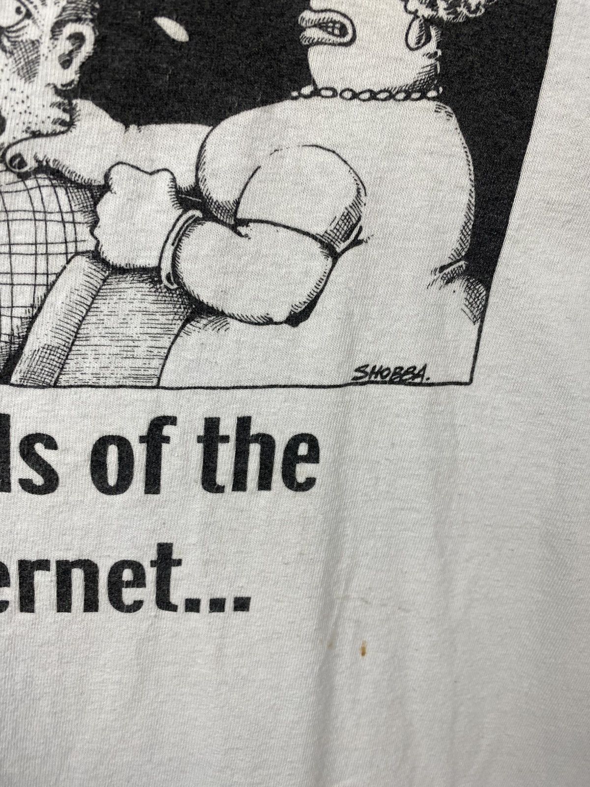 Rap Tees 🖥️Vintage 00s T-Shirt Humor Hazards Of The Internet … Tee🖥️ Size US XL / EU 56 / 4 - 8 Thumbnail