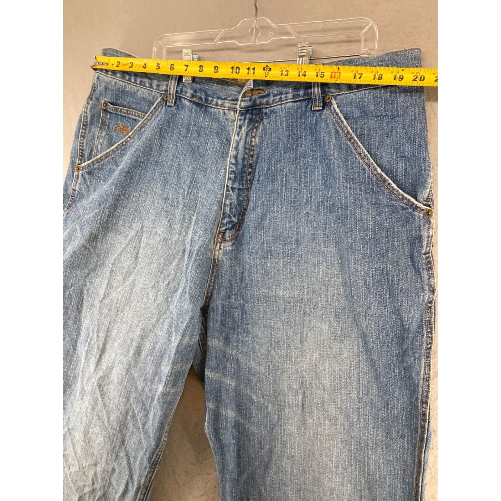 Vintage STATE PROPERTY Jeans 42 90s Vintage Relaxed Wide-Leg Denim Jeans Men 42 Blue 5-Pocket 90s Theme Mens Size US 42 / EU 58 - 2 Thumbnail