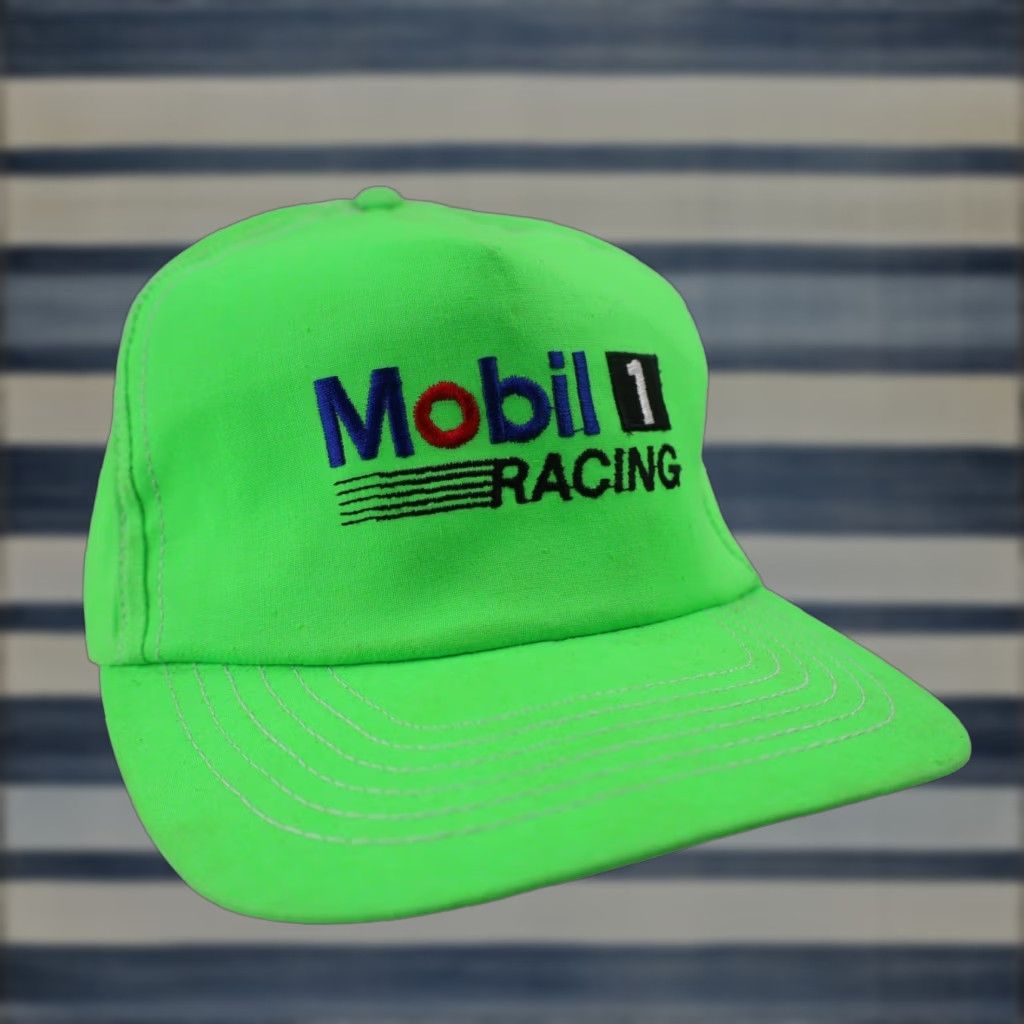 Vintage VINTAGE Mobile 1 Racing Spellout Snapback Hat Green OS Men Snapback Hat Green VINTAGE Mobile 1 Racing Spellout Snapback Hat Green Men OS Size ONE SIZE - 1 Thumbnail
