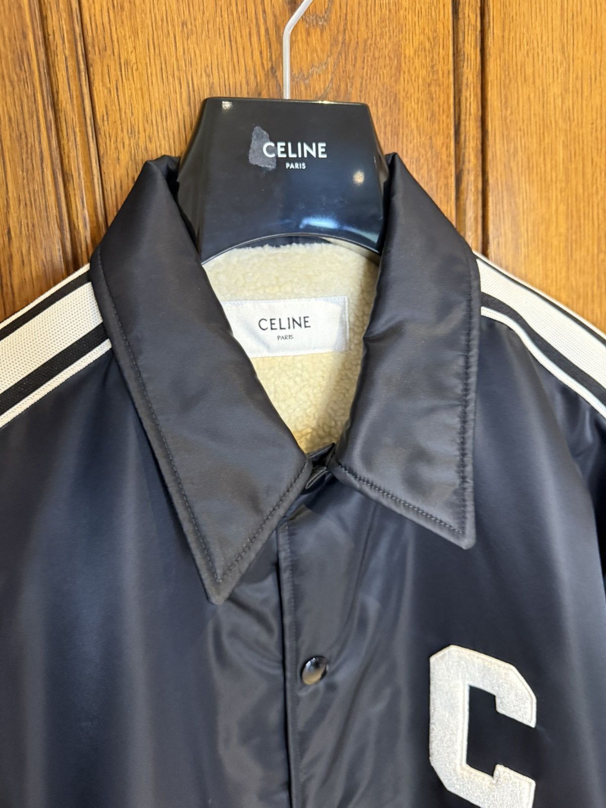 Celine $2.5k Celine coaches jacket C logo shearling lined jacket 50 Size US L / EU 52-54 / 3 - 17 Thumbnail