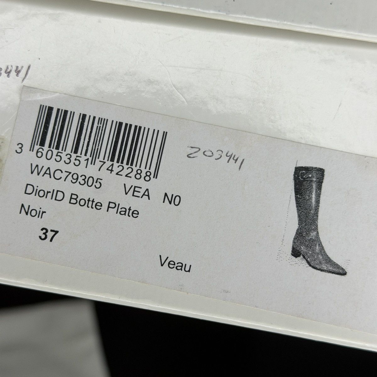 Dior Christian Dior Boots High Black Leather Size US 7 / IT 37 - 16 Thumbnail