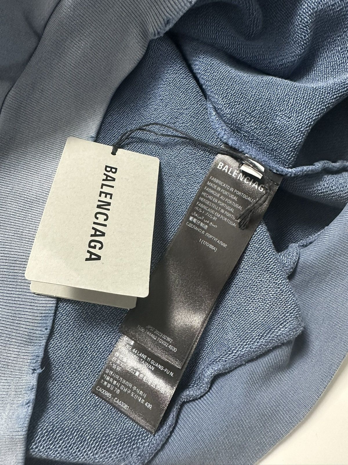 Balenciaga Balenciaga „Paris Moon“ faded blue Hoodie Sz1 NEW Size US S / EU 44-46 / 1 - 6 Thumbnail