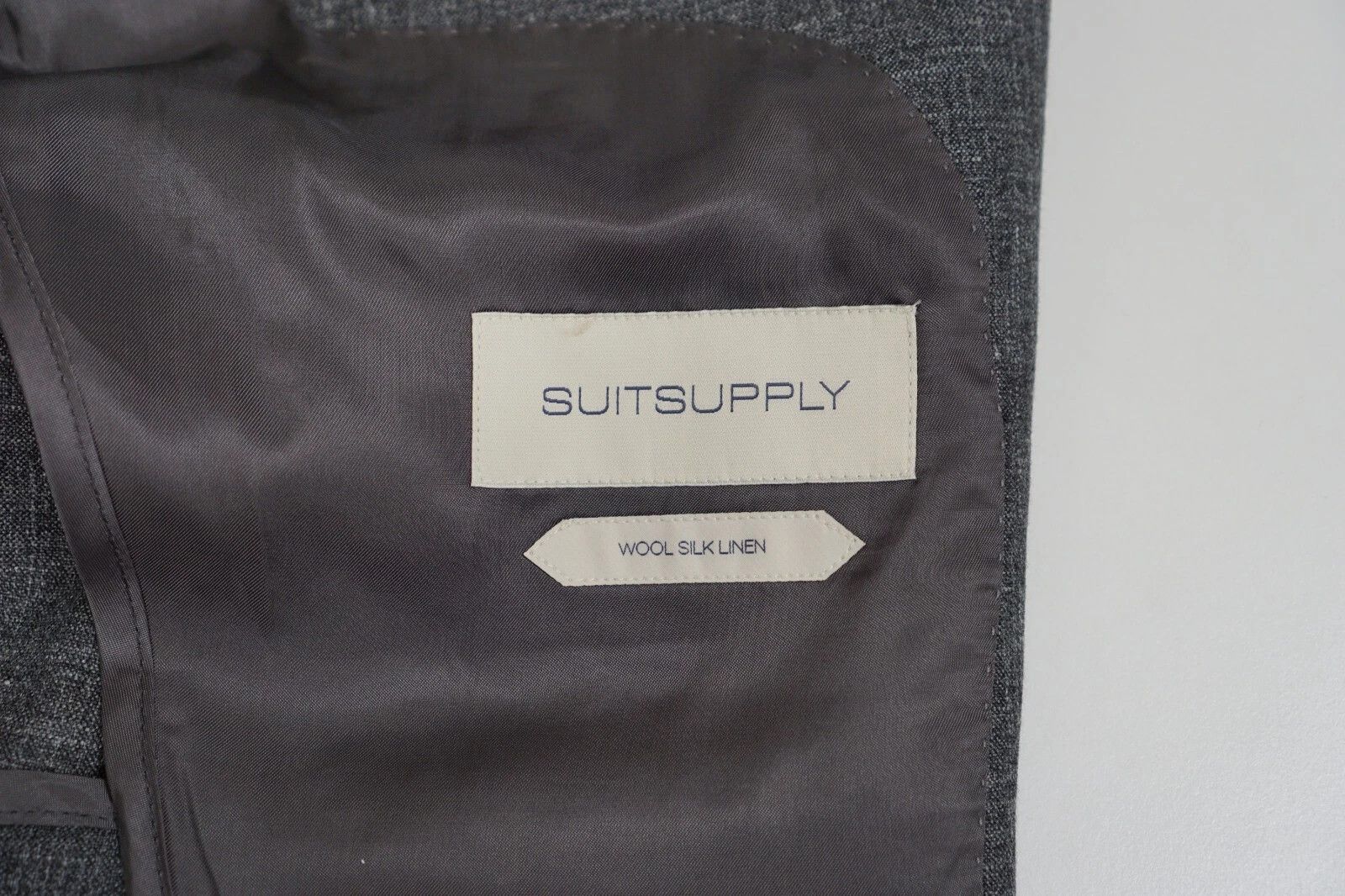 Suitsupply Men Suitsupply Blazer Lazio HL Grey Wool Silk Linen UK/US38 Size 38R - 5 Thumbnail