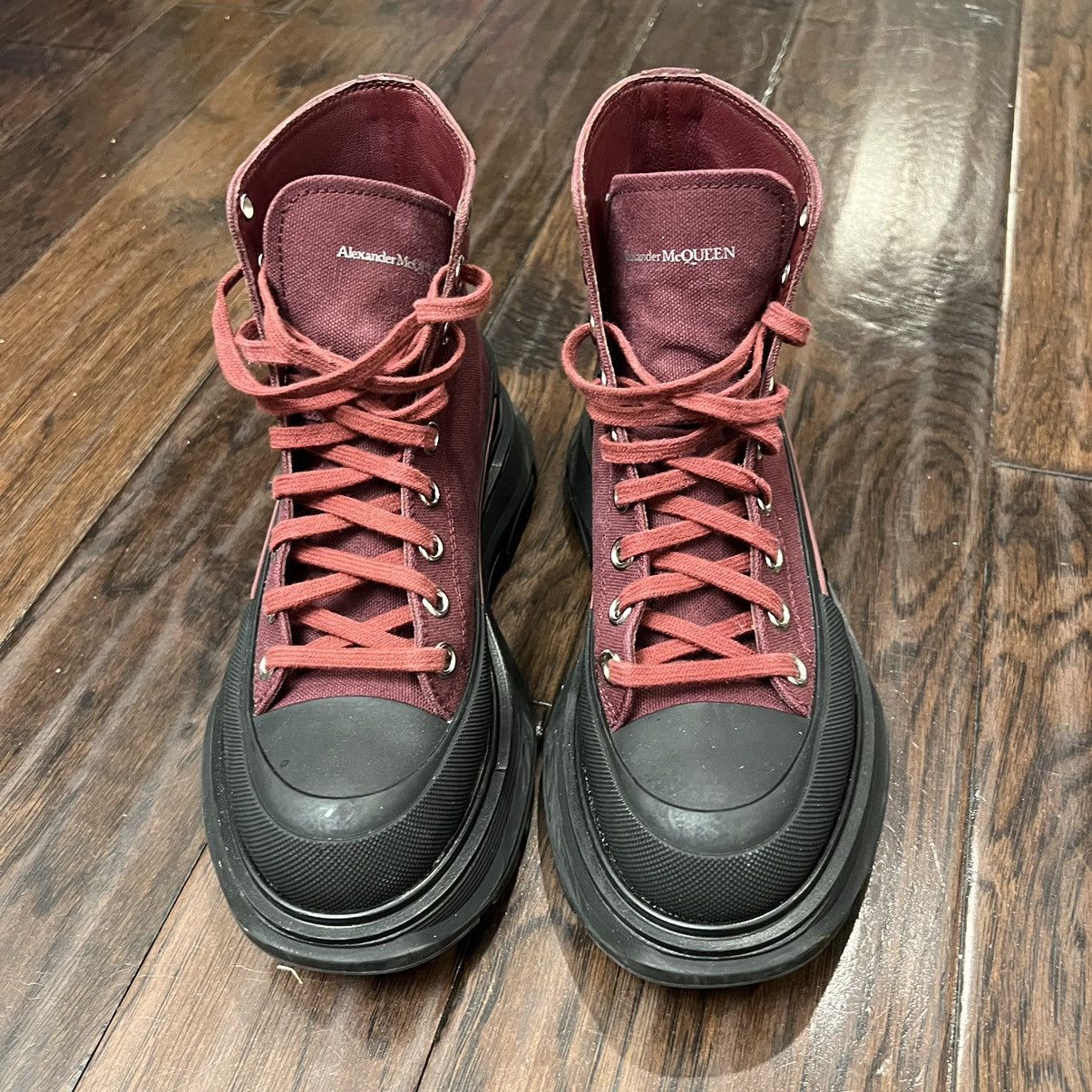 Alexander McQueen Authentic Alexander McQueen Tread Slick Slick High Sneakers Size US 7 / IT 37 - 3 Thumbnail