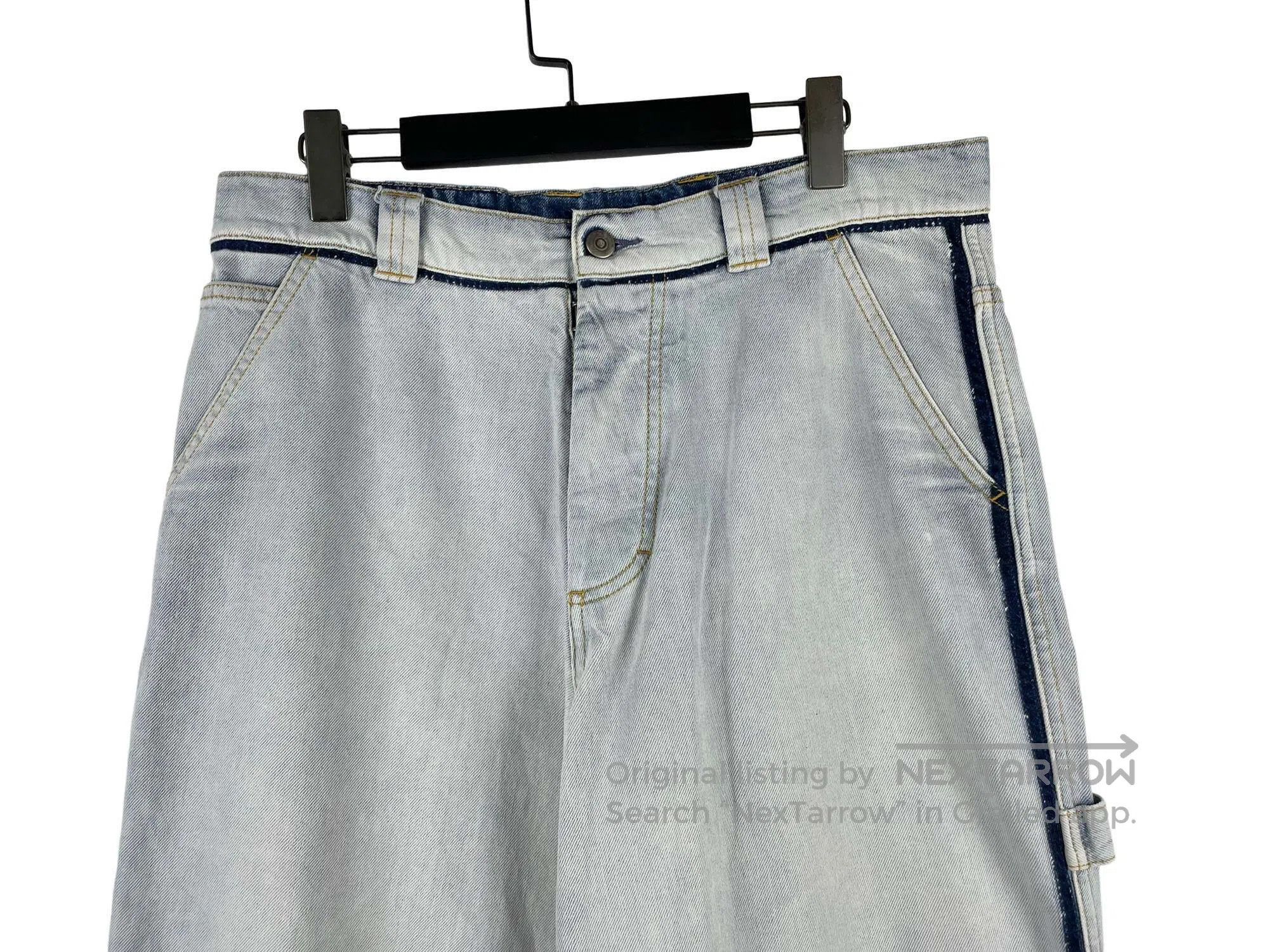 Maison Margiela Maison Margiela Washed Denim Wide Leg Pants Size US 31 - 3 Thumbnail