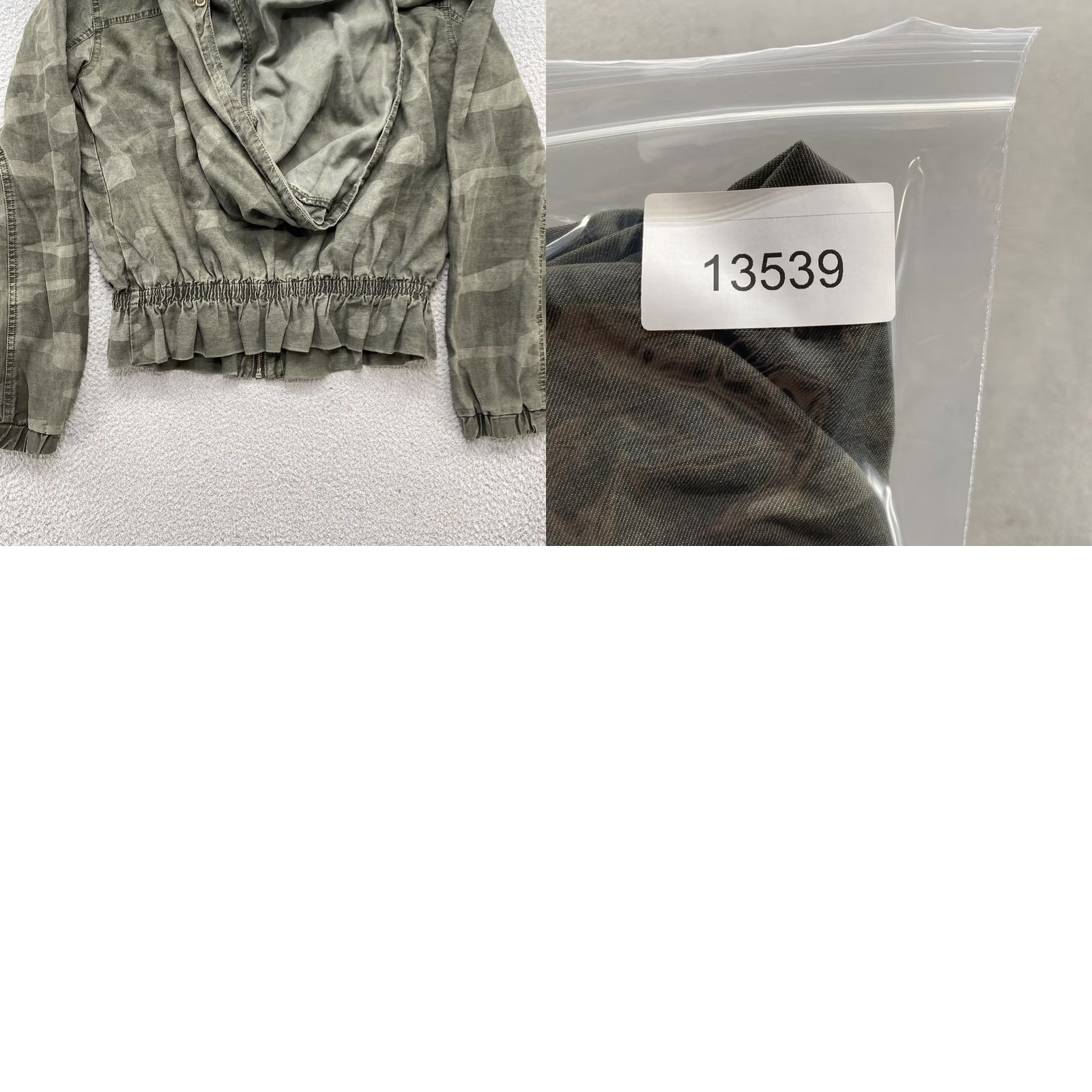 Vintage Maurices Women’s Rayon Full Zip Camo Hooded Jacket Size M Green Outdoor Military Jacket Size M / US 6-8 / IT 42-44 - 9 Thumbnail